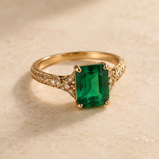 Zara Emerald Ring